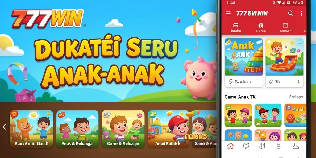 Tampilan antarmuka aplikasi Game Anak TK yang interaktif dan menarik.