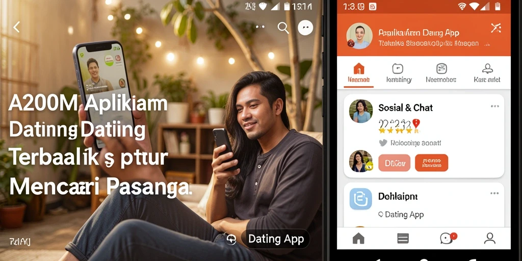 Antarmuka A200M yang intuitif untuk menemukan pasangan.