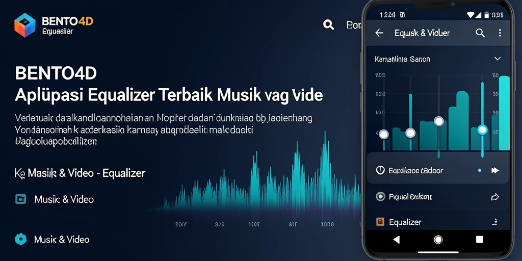 Tampilan antarmuka BENTO4D dengan fungsi equalizer yang menarik.