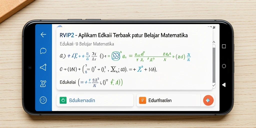 Antarmuka RVIP2 yang menarik dan interaktif untuk belajar matematika.