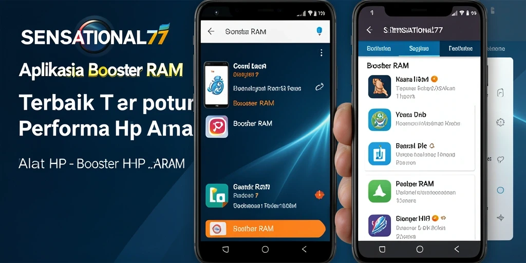 Tampilan antarmuka SENSATIONAL77 yang sederhana dan fungsional untuk boost RAM.