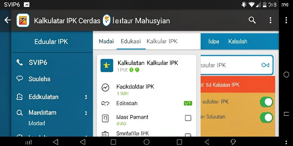 Antarmuka SVIP6 menampilkan fungsi Kalkulator IPK yang user-friendly.