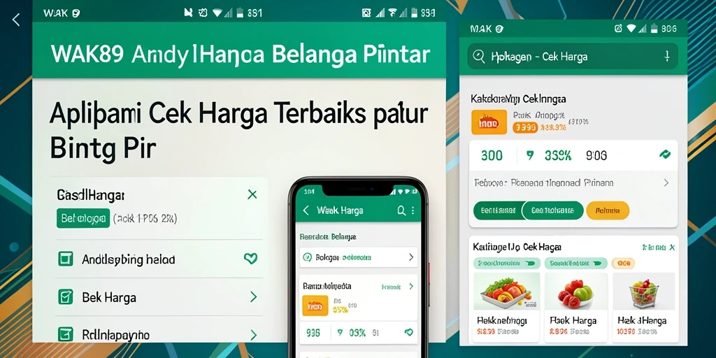 Antarmuka WAK89 dengan fitur Cek Harga yang sederhana dan efisien.