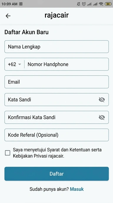 Bergabunglah di rajacair dengan Mudah dan Cepat